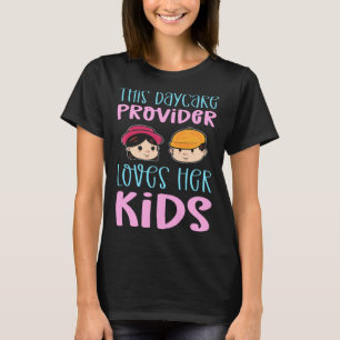 Camiseta A esta cuidadora le encanta la aplicación para niñ