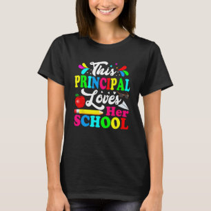 Camiseta A esta directora le encanta su divertida escuela A