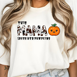 Camiseta A esta madre le encantan sus calabazas, mamá de Ha