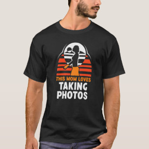 Camiseta A Esta Mamá Le Encanta Tomar Fotos Cámara Fotográf
