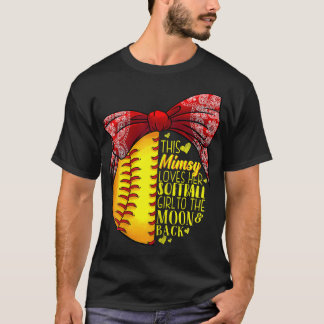 Camiseta A Esta Mimsy Le Encanta El Softball Chica