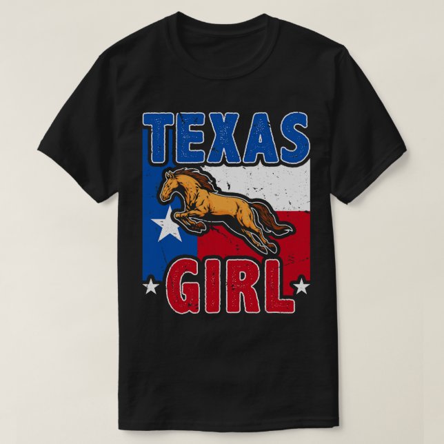 Camiseta A esta mujer le encantan los caballos Texas 1 (Diseño del anverso)