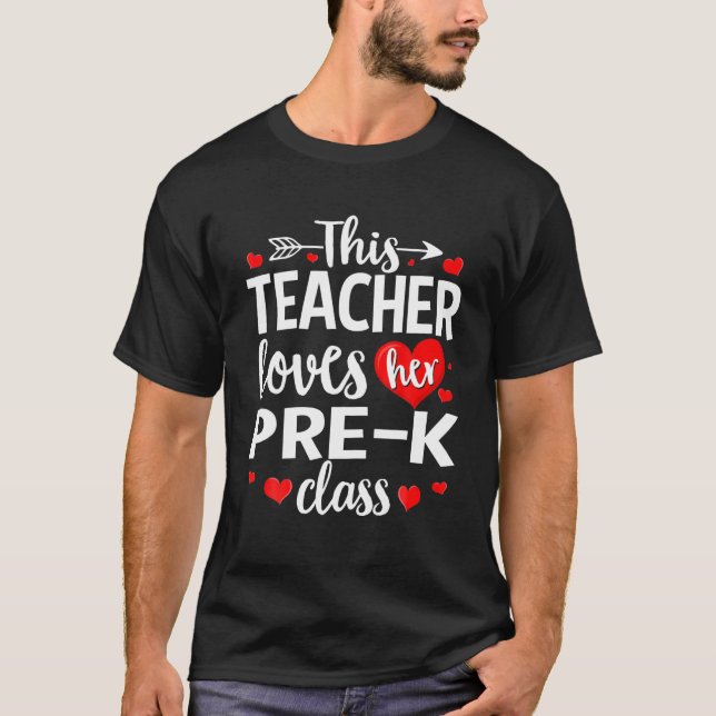 Camiseta A esta profesora le encanta su profesora de precla (Anverso)