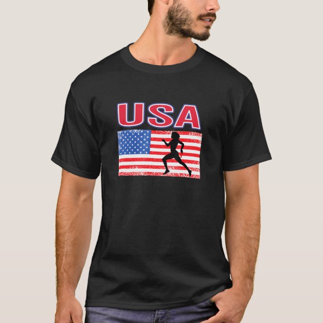 Camiseta A Estados Unidos Le Encantan Los Juegos De Verano  (Anverso)