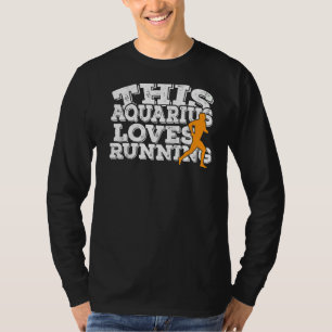 Camiseta A este Aquarius le encanta correr