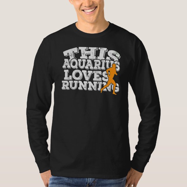 Camiseta A este Aquarius le encanta correr (Anverso)