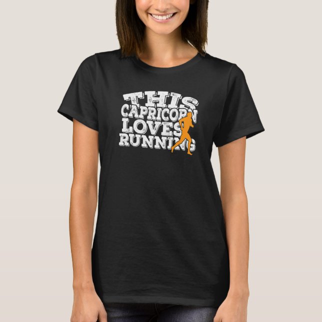 Camiseta A este Capricornio le encanta correr (Anverso)