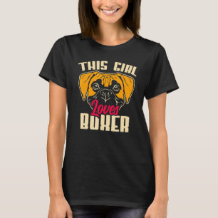 Camiseta A este Chica le encanta Boxer Cute Boxer Dog 1