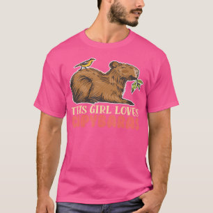 Camiseta A este Chica le encanta Capybaras Rodent Capybara