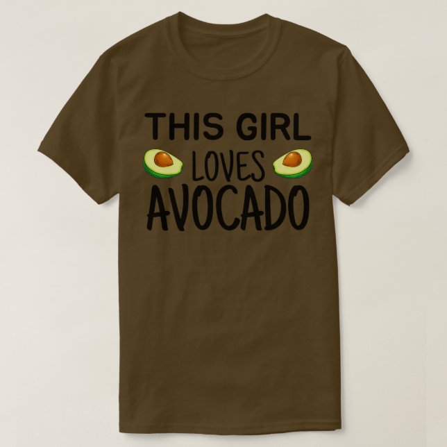 Camiseta A este Chica le encanta el aguacate (Diseño del anverso)