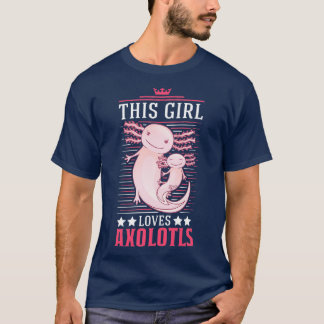 Camiseta A este Chica le encanta el anfibio clavado de Axol