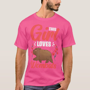 Camiseta A este Chica le encanta el animal marsupial de Wom