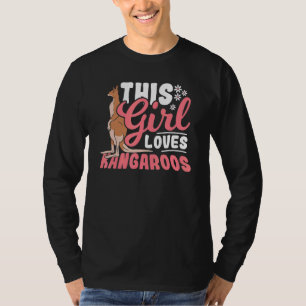 Camiseta A este Chica le encanta el canguro australiano