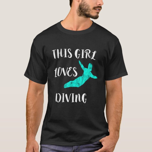 Camiseta A este Chica Le Encanta El Diving Springboard Divi (Anverso)