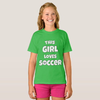Camiseta A este chica le encanta el fútbol
