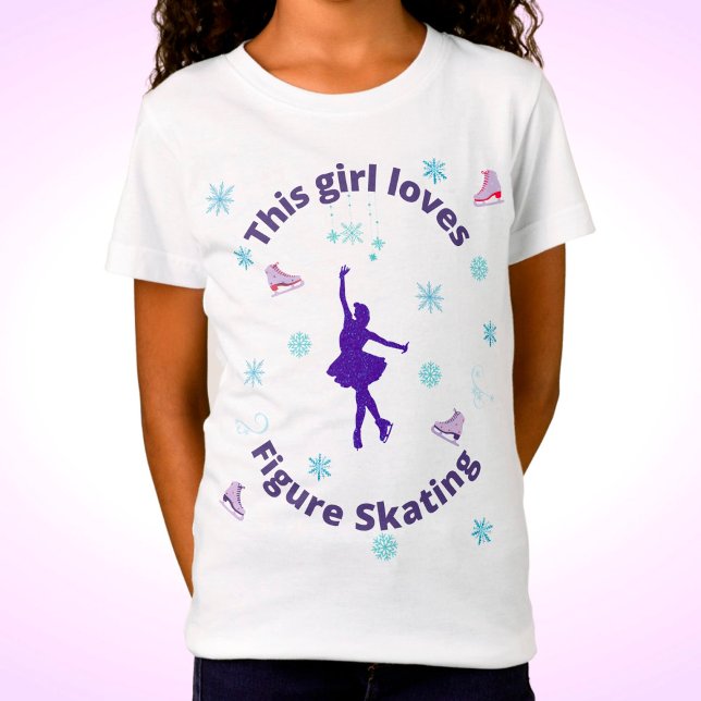 Camiseta A este Chica le encanta el patinaje artístico (Subido por el creador)