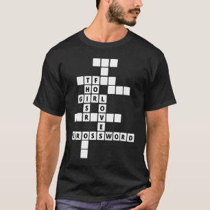 Camiseta a este chica le encanta el rompecabezas de cruz o 