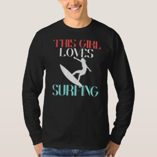 Camiseta A este Chica le encanta el surf Wake Surfer