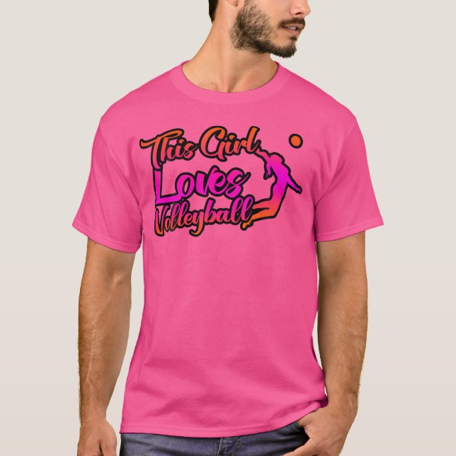 Camiseta A este Chica le encanta el voleibol (Anverso)