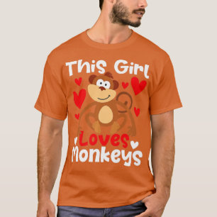 Camiseta A este Chica le encanta el zoológico de monos Safa