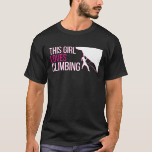 Camiseta A este Chica le encanta escalar rock