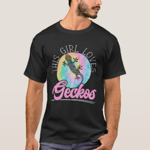 Camiseta A este Chica le encanta Geckos Reptile Leopard Gec