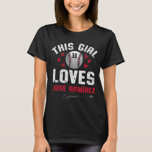 Camiseta A este Chica le encanta Jose Ramirez Cleveland MLB