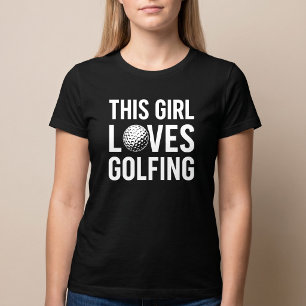 Camiseta A este Chica le encanta jugar golf