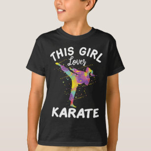 Camiseta A este Chica le encanta Karate