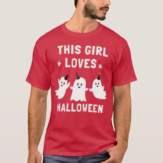 Camiseta A este chica le encanta la diversión de halloween