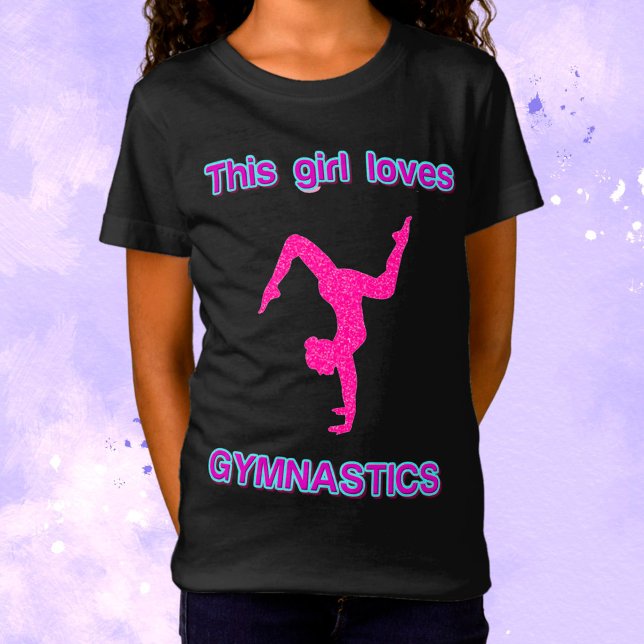 Camiseta A este Chica le encanta la gimnasia (Subido por el creador)