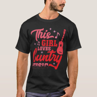 Camiseta A este Chica le encanta la música country