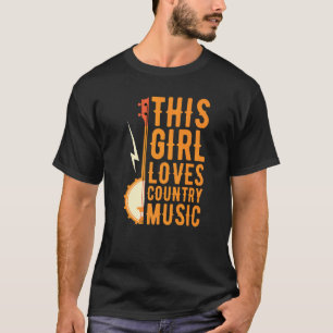 Camiseta A este Chica le encanta la música country