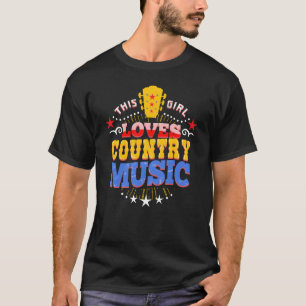 Camiseta A este Chica le encanta la música country para mús