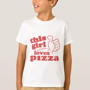 Camiseta A este Chica le encanta la pizza