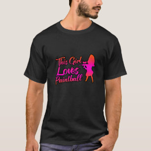 Camiseta A este Chica le encanta Paintball