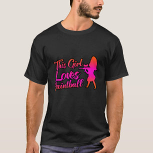 Camiseta A este Chica le encanta Paintball