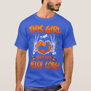 Camiseta A este Chica le encanta su perro Corgi Coste diver