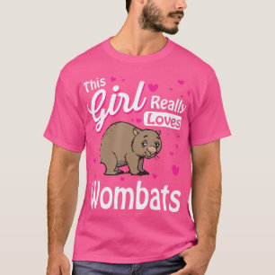Camiseta A este Chica le encanta Wombats Wombat
