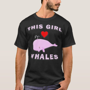 Camiseta A este Chica le encantan las ballenas rosas