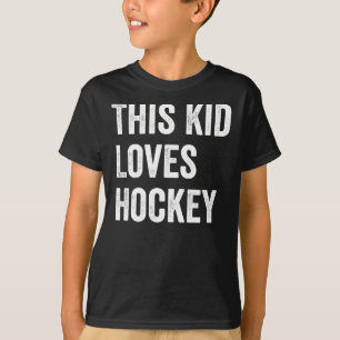 Camiseta A este chico le encanta el amante del hockey