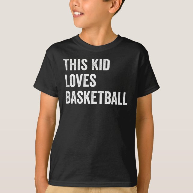 Camiseta A este chico le encanta el baloncesto (Anverso)
