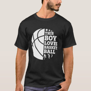 Camiseta A este chico le encanta el baloncesto deportivo de