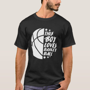 Camiseta A este chico le encanta el baloncesto divertido de