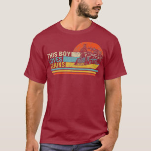 Camiseta A este chico le encanta el futuro del ferrocarril