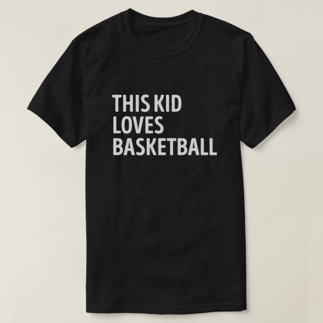 Camiseta A este chico le encanta el jugador de baloncesto (Diseño del anverso)