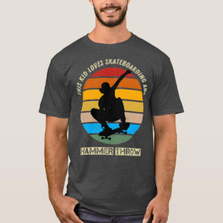 Camiseta a este chico le encanta el patinaje y el lanzamien