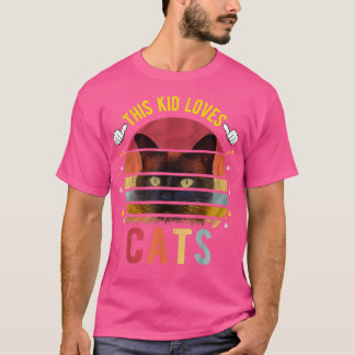 Camiseta A este chico le encanta el regalo de gato para niñ