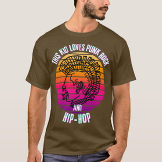 Camiseta a este chico le encanta el rock de punk y el HipHo