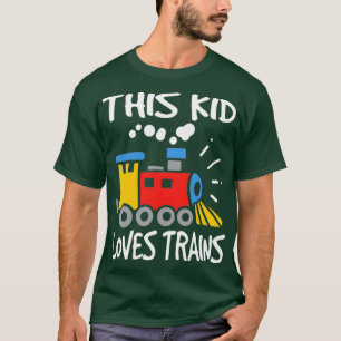 Camiseta A este chico le encanta el tren a los niños